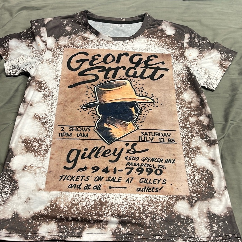 BNWOT bleached tee size small